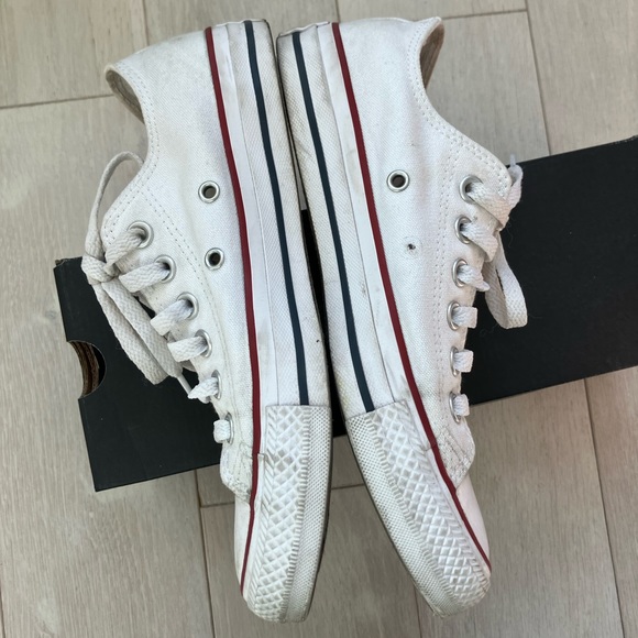 White Converse Chuck Taylor Sneakers - Picture 4 of 4